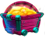 Gold Cart symbol on the All Aboard pokie paytable